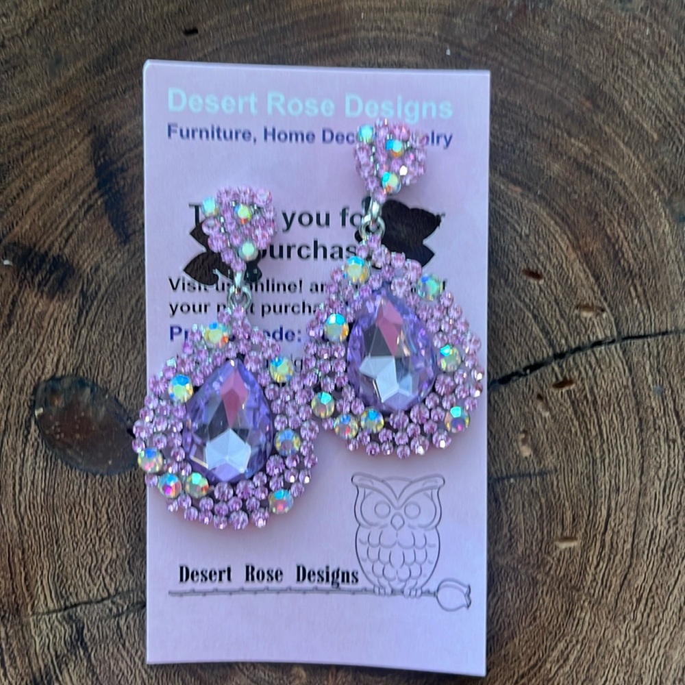 Lilac Clip On Earrings 22